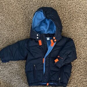 Baby Gap Navy Jacket with Detachable Hood